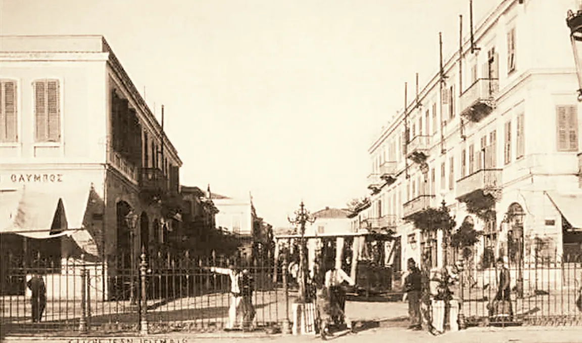19. yüzyıl sonunda Selanik'te bir meydan