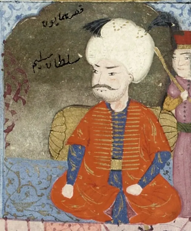 Yavuz Sultan Selim'i Kahire'de gösteren minyatür